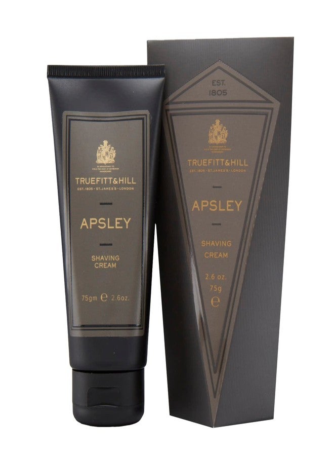 Truefitt & Hill Apsley Shaving Cream For men | 75gm Tube |All Skin Type | Glycerine based |Smooth Razor Glide|Rich Lather|Contains Essential Oils | All Natural - Image 1