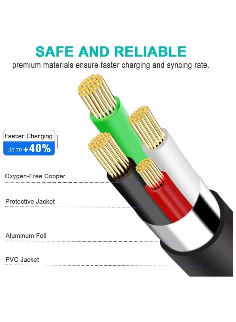 كابل شاحن PS3 بطول 6 أقدام، كابل شحن يد تحكم PS3، كابل USB صغير لوحدة تحكم بلاي ستيشن 3، دوال شوك 3 SIXAXIS، كابل شحن بيانات صغير لجهاز PS3 Slim، كابلات شحن PS3 - Image 2