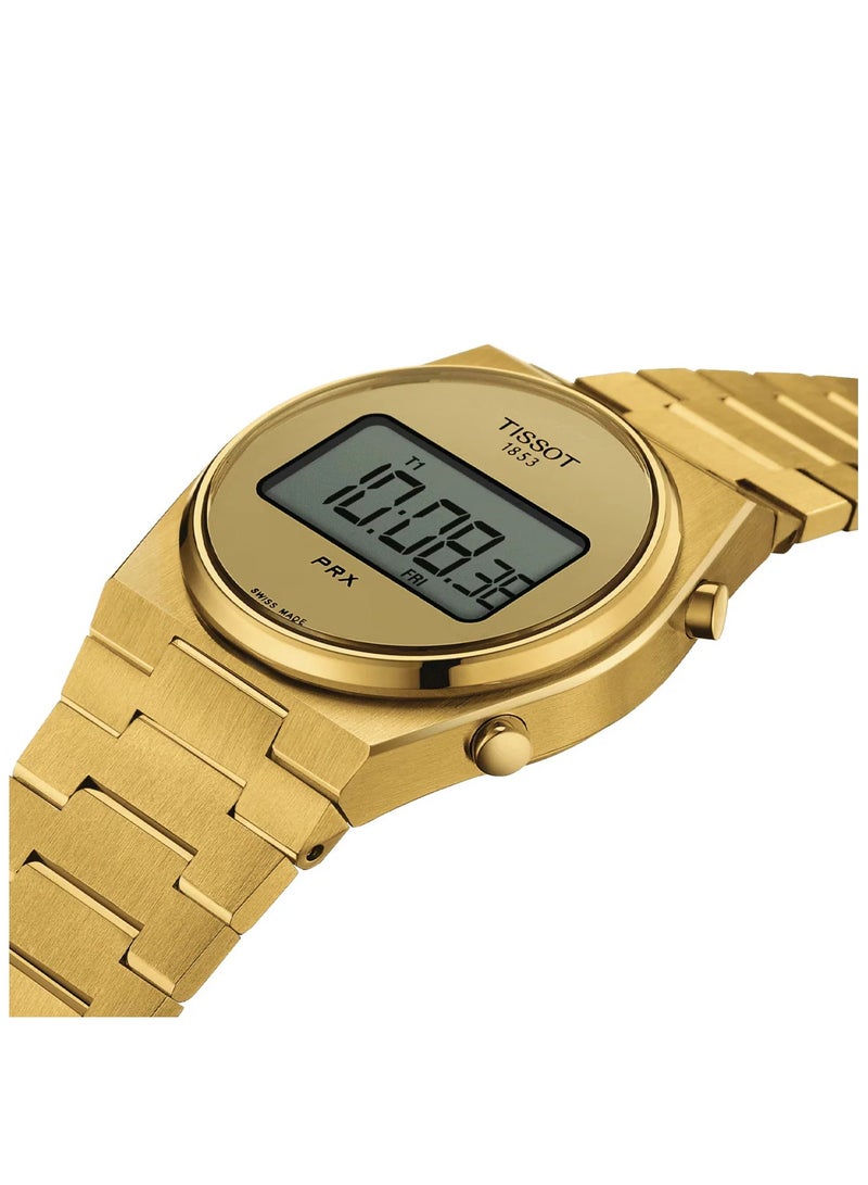 TISSOT PRX Digital Gold Tone Watch 35mm T1372633302000 - Image 3