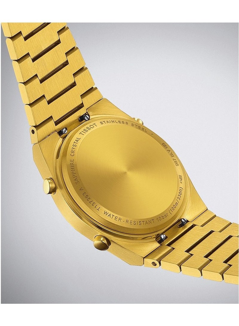 TISSOT PRX Digital Gold Tone Watch 35mm T1372633302000 - Image 4