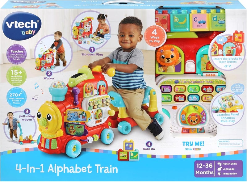 VTech Baby 4-In-1 Alphabet Train Toy - Image 1