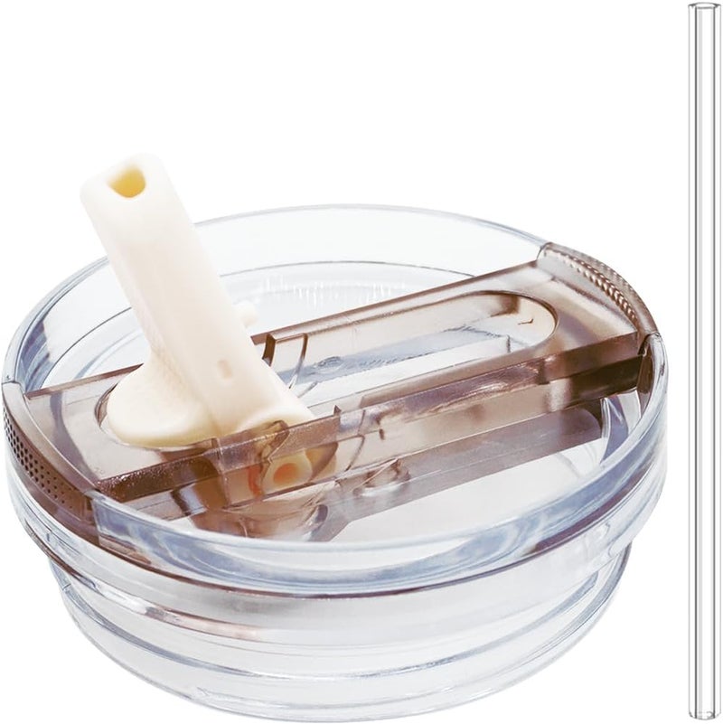 Dreamfocus 30 oz Leak Proof Flip Straw Lid Replacement for Stanley 30 oz Quencher H2.0 and ProTour Tumbler - Image 1