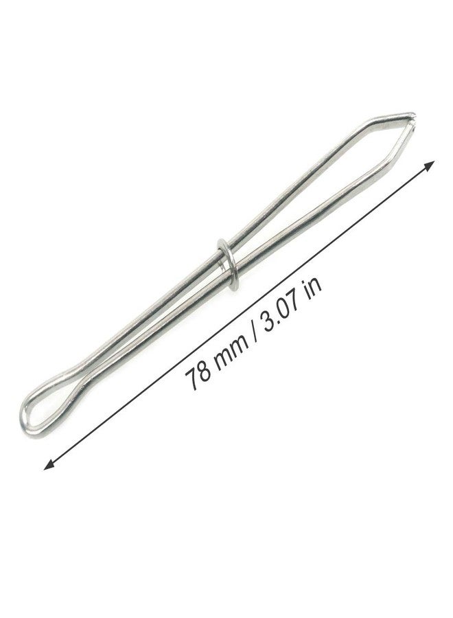 FoRapid Bodkin Needle Elastic Threader Self-Locking Tweezers Clip 78mm for Waist Band Craft Easy Pull Sewing Tool for Smooth Threading Tape Ribbon Elastic Through a Loop or Hem 2 PCS - Image 2