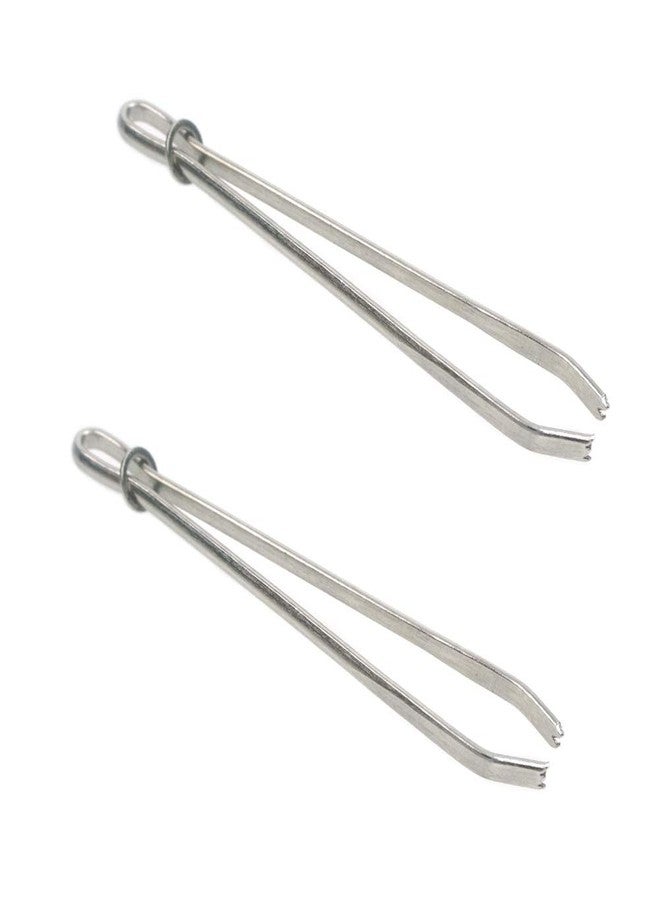 FoRapid Bodkin Needle Elastic Threader Self-Locking Tweezers Clip 78mm for Waist Band Craft Easy Pull Sewing Tool for Smooth Threading Tape Ribbon Elastic Through a Loop or Hem 2 PCS - Image 1