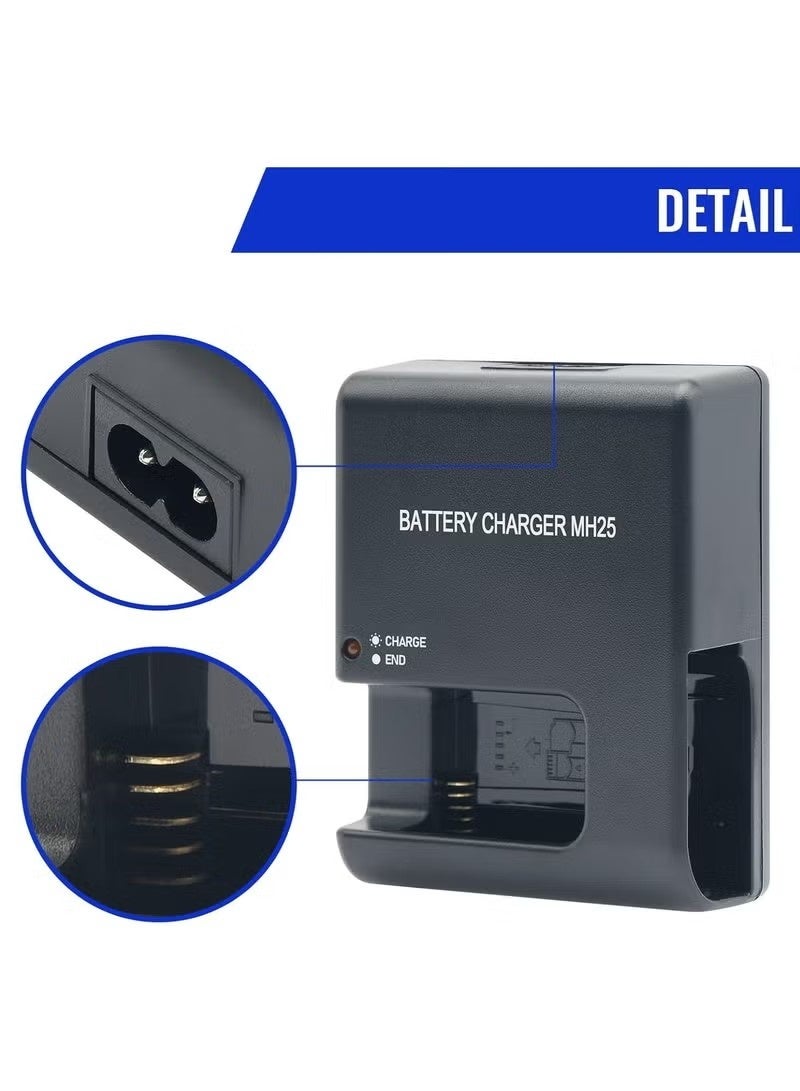 MH-25 Cameras Battery Charger for Nikon EN-EL15 EN-EL15a EN-EL15b D500 D600 D610 D750 D780 D800 D800E D810 D810A D850 D7000 D7100 D7200 D7500 Coolpix Z5 Z6 Z6 II Z6 III Z7 Z7 II Z1 Z8 V1 1V1 SLR - Image 2