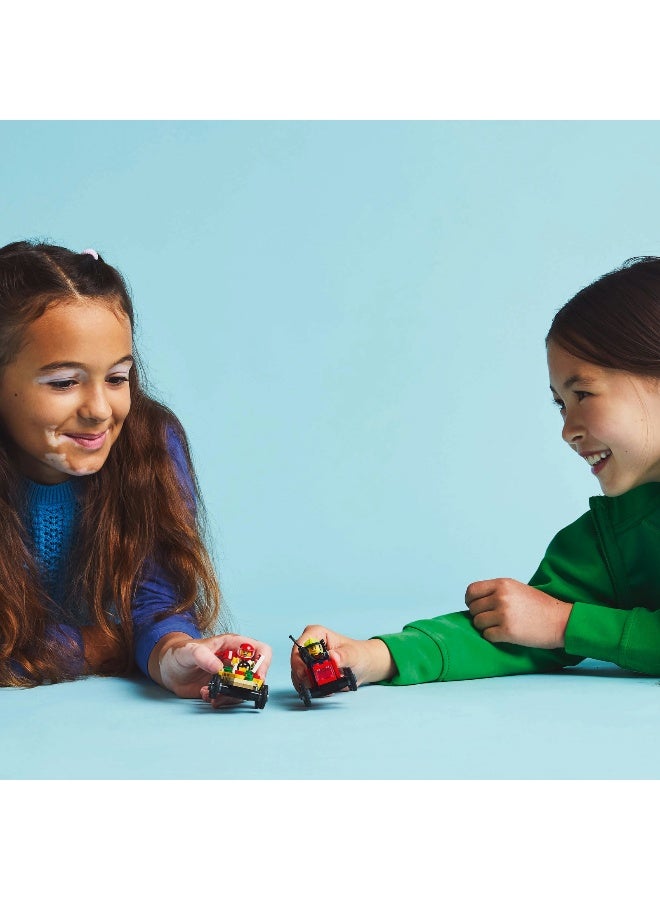 LEGO مجموعة بناء LEGO City سباق بيتزا ضد شاحنة الإطفاء 60458 (70 قطعة) - Image 3