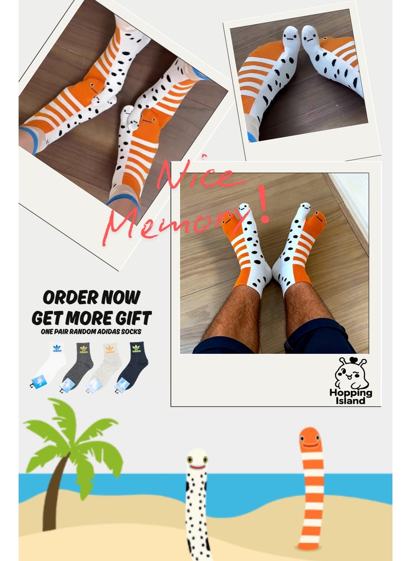 Hopping Island Socks Eel Toe Divider Fun sock [HI] - Image 1
