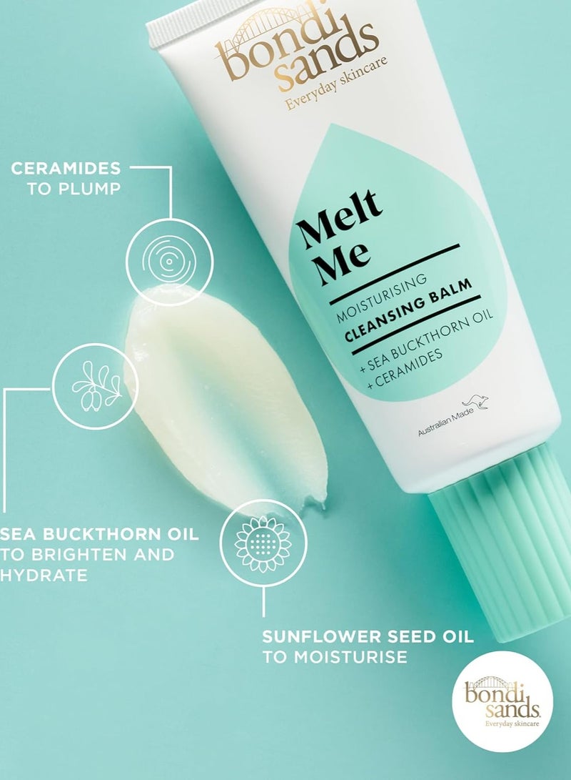 بوندي ساندز بلسم تنظيف ميلت مي 100 مل مُعزَّز بالسيراميدات مناسب للبشرة الحساسة نباتي خالي من القسوة 100 مل 3.38 أونصة سائلة - Image 3