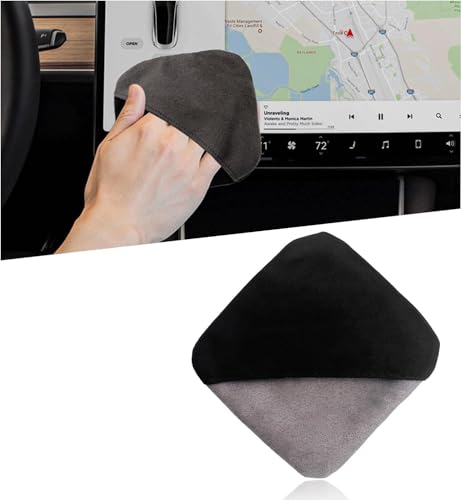 MUQIDA Car Screen Cleaner, Square Microfiber Cloth Non-Scratch Auto Touchscreen Cleaning Wipes, Foldable Touch Screen Pad Universal Cleaning Tool for Vehicle Dashboard Display (Square) - Image 1