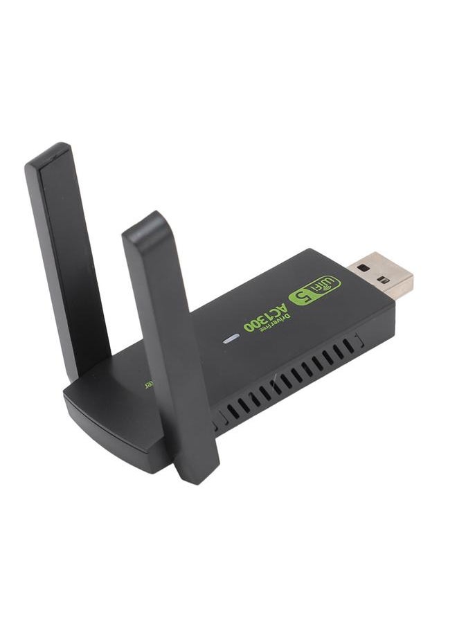 Thoraya - محول واي فاي يو إس بي لاسلكي لجهاز الكمبيوتر بسرعة 1300Mbps مع هوائيات ثنائية 5Dbi 5G 2.4G محول واي فاي MU MIMO دنجلة واي فاي لويندوز 7 8 10 11 - Image 1