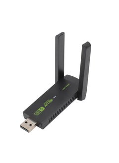 محول واي فاي يو إس بي لاسلكي لجهاز الكمبيوتر بسرعة 1300Mbps مع هوائيات ثنائية 5Dbi 5G 2.4G محول واي فاي MU MIMO دنجلة واي فاي لويندوز 7 8 10 11