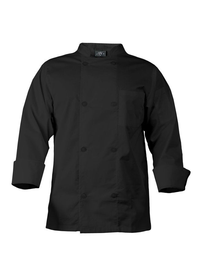 Chef Code Men's Chef's Jacket, Black, S - Image 1