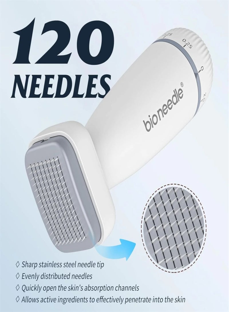 bio needle Adjustable Dermal Stamp Microneedle Stamp Microneedle Skin Pen 0.25mm for Face Scalp Beard Body - Image 2