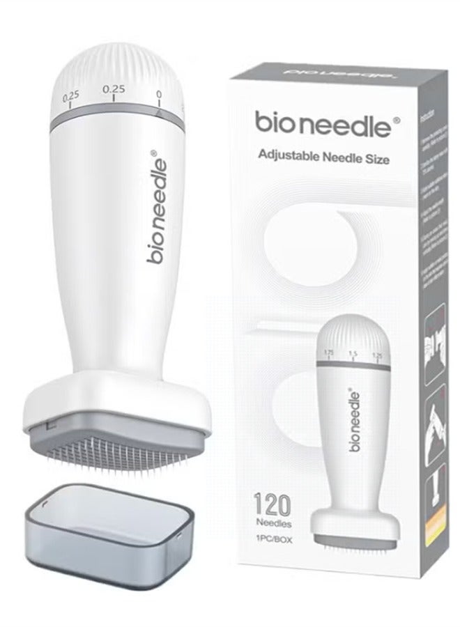 bio needle Adjustable Dermal Stamp Microneedle Stamp Microneedle Skin Pen 0.25mm for Face Scalp Beard Body - Image 1