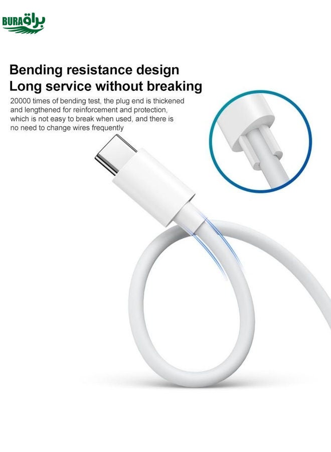 BURAQ For Huawei MateBook Laptop Fast Charging Cable 65W Dual Type-C Interface Charging Data Cable Length:1.5m - Image 4