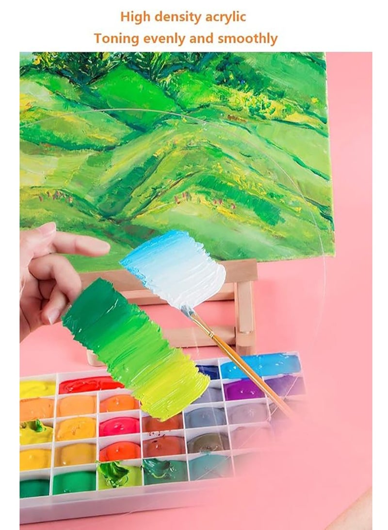 2-Piece Reusable Acrylic Paint Palette Clear - Image 4