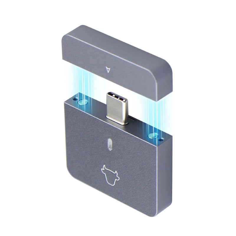 Luckam حاوية SSD NVMe M.2 من الألمنيوم بدون أدوات، محول قارئ USB3.2 بسرعة 10Gbps لقرص SSD NVMe M-Key بحجم 2230، علبة قرص صلب مع دعم UASP، توصيل وتشغيل - Image 2