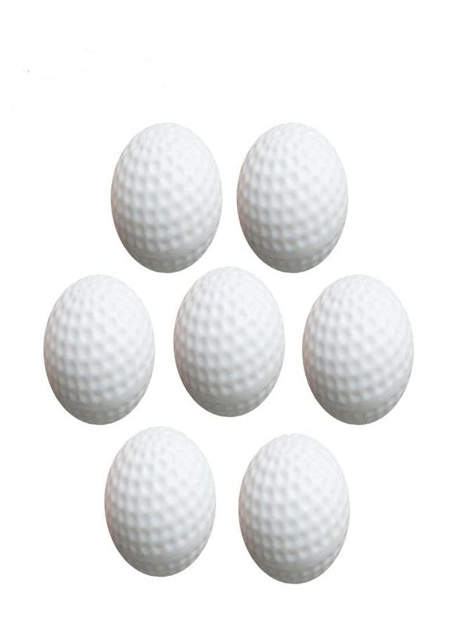 Xwejek White Hollow Practice Golf Balls Plastic 12Pcs,42mm Plastic Golf Training Balls Airflow Limited Flight Golf Balls for Swing Practice Driving Range Home Backyard Use - Image 2