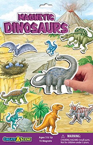 PlayMonster Create-A-Scene Magnetic Playset - Dinosaurs - Image 1