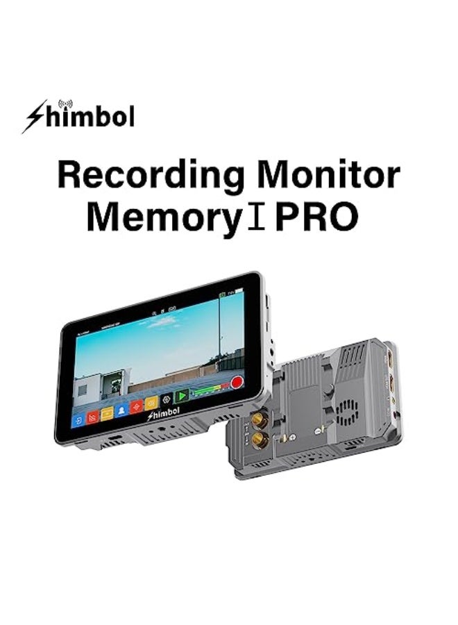 Shimbol Memory I Pro 5.5 Inch 4K HDR Daylight Viewable HDMI 3G-SDI 2000nits Portable Monitor/Recorder, IPS Touch Screen DSLR Camera Field Monitor Mp4 Video Recording/Playback Waveform 3D LUT - Image 2