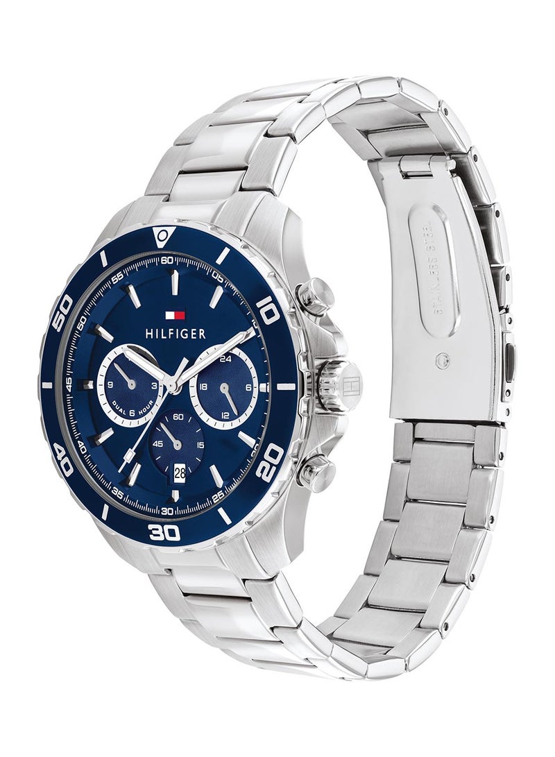 TOMMY HILFIGER Men's Analog Round Shape Stainless Steel Wrist Watch 1792094 - 43 Mm - Image 2