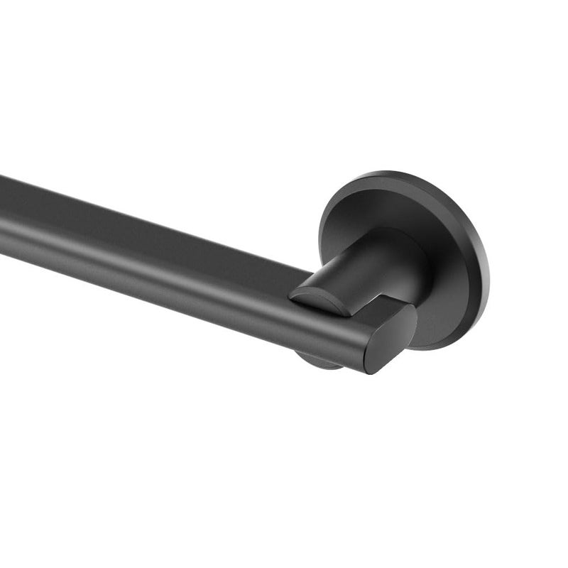 Gatco 652MX Locke 24 L Bathroom Grab Bar Matte Black ADA Compliant Stainless Steel Safety Grab Bar - Image 2