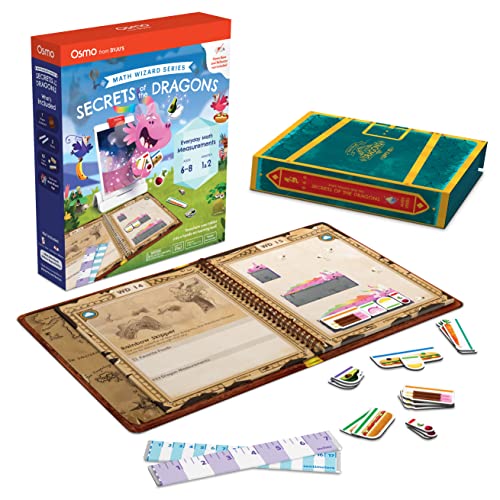 OsmoMath Wizard and the Secrets of the Dragons for iPad  Fire TabletAges 68Grades 12Measurement  EstimatingCurriculumInspiredSTEM Toy Gifts for KidsBoyGirlAges 6 7 8Osmo Base Required - Image 1