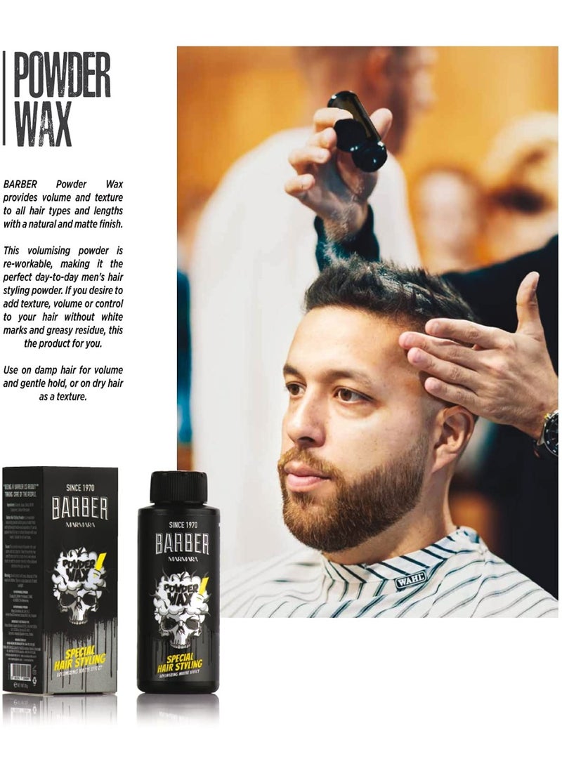 BARBER MARMARA Hair Powder Men 20gr - Matt Effect Styling Powder for Women & Men - Image 5