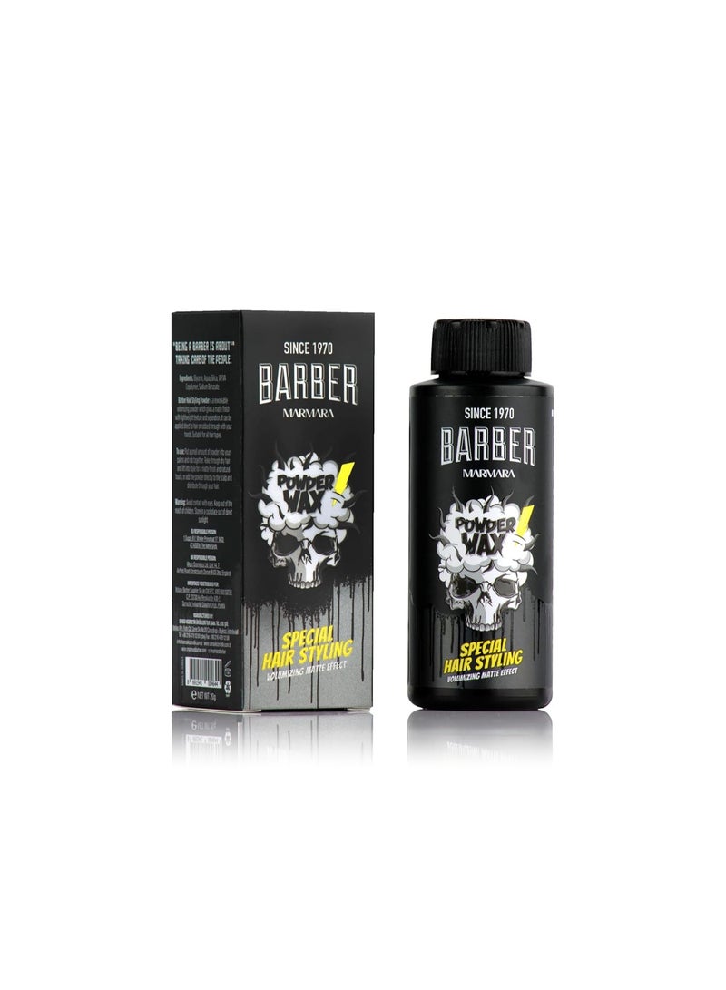 BARBER MARMARA Hair Powder Men 20gr - Matt Effect Styling Powder for Women & Men - Image 1
