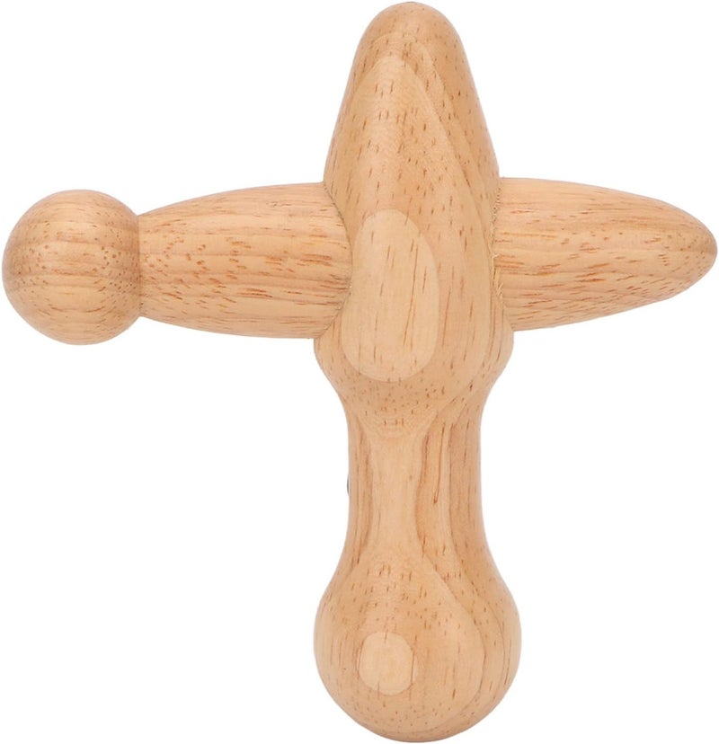 Yosoo Shaped Point Massage Tool Machines Stimulate Metabolism Lymphatic Drainage Relax Muscles Wooden Massage Tools Point Tool - Image 1