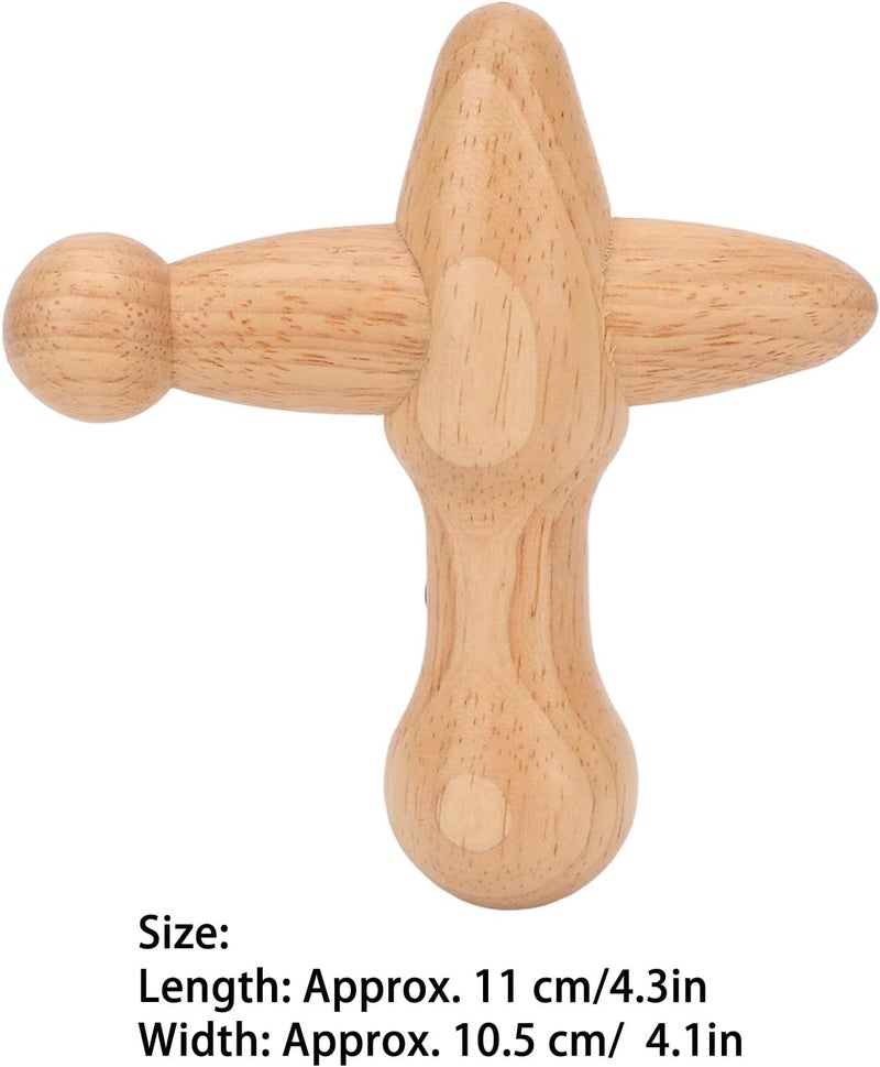 Yosoo Shaped Point Massage Tool Machines Stimulate Metabolism Lymphatic Drainage Relax Muscles Wooden Massage Tools Point Tool - Image 3