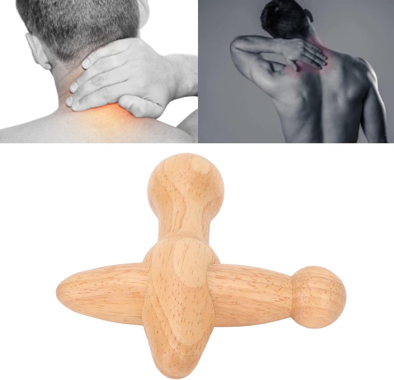 Yosoo Shaped Point Massage Tool Machines Stimulate Metabolism Lymphatic Drainage Relax Muscles Wooden Massage Tools Point Tool - Image 5