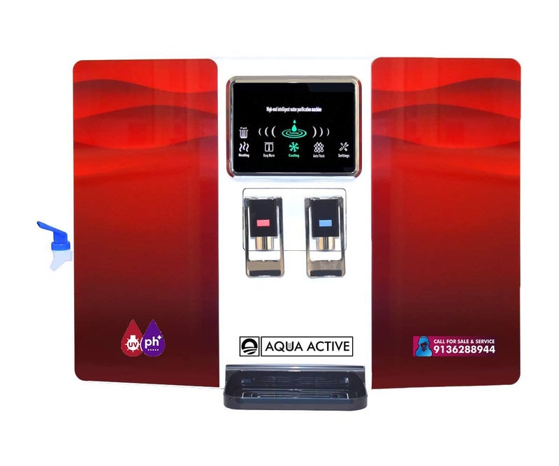 Aqua Active Aqua Active HotCold Water Purifier RoUvTdsMineralAlkalineSedGac Red_10L  - Image 1