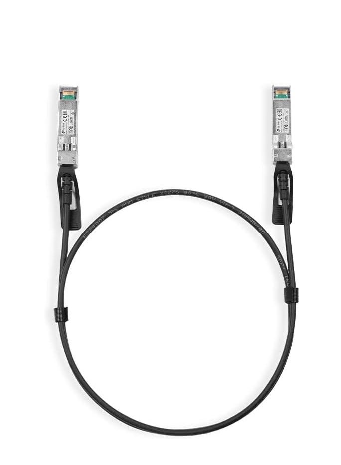 TP-Link TL-SM5220-1M | كابل توصيل مباشر 10G SFP+ بطول 1 متر/ 3.3 قدم (DAC) | كابل توينكس سالب | موصل 10GBASE-CU SFP+ إلى SFP+ | توصيل وتشغيل | واجهة LC مزدوجة - Image 1