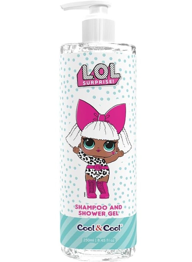 Cool & Cool LOL Surprise Diva,Kids Shampoo & Shower Gel Infused With  Chamomile+ Pro Vitamin B5- 250ml - Image 1