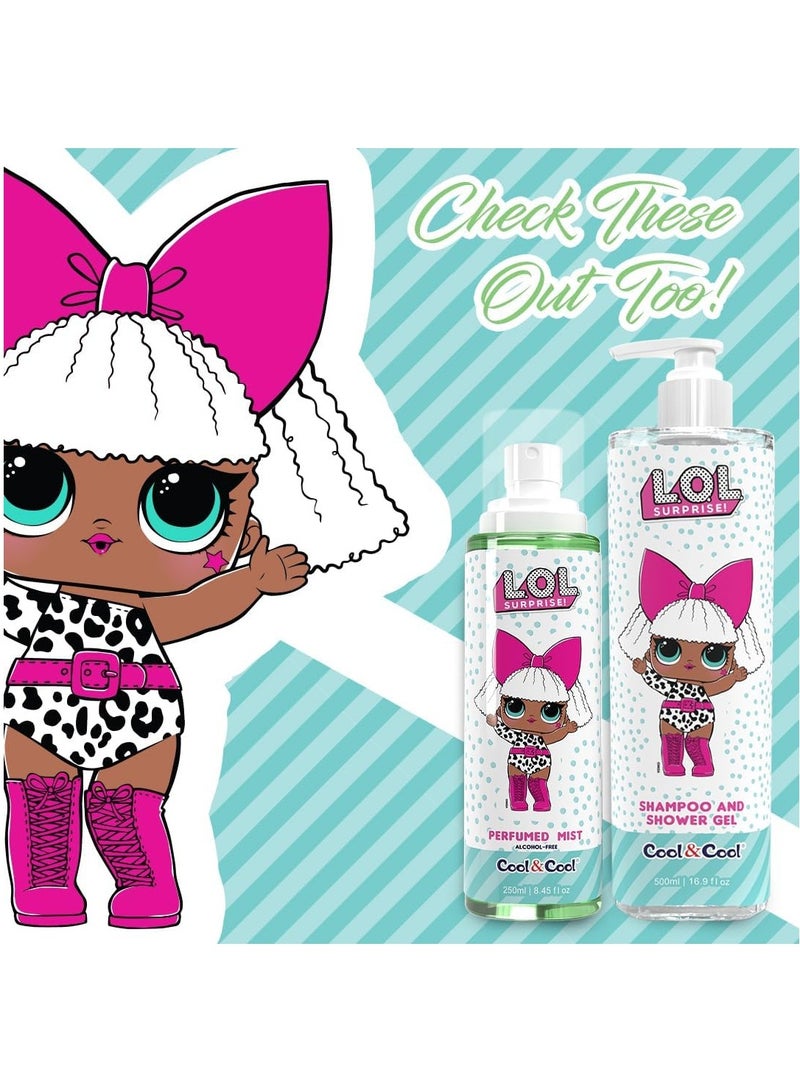 Cool & Cool LOL Surprise Diva,Kids Shampoo & Shower Gel Infused With  Chamomile+ Pro Vitamin B5- 250ml - Image 5