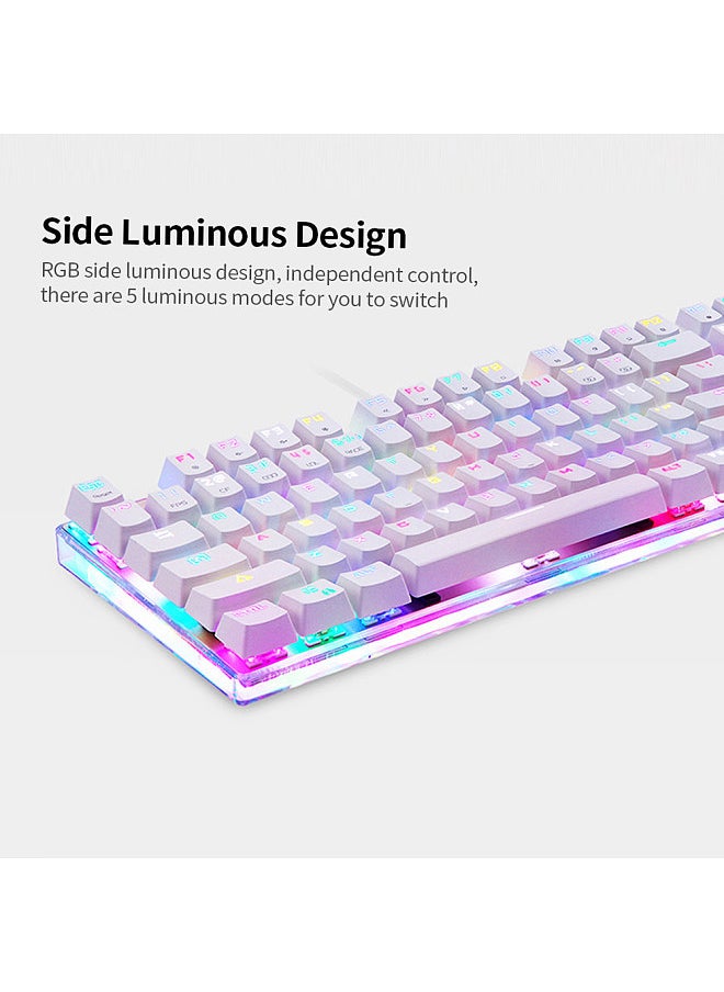 Motospeed K87S Mechanical Keyboard Gaming Keyboard USB Wired Gaming Keyboard Customized LED RGB Backlit with 87 Keys  - Image 2
