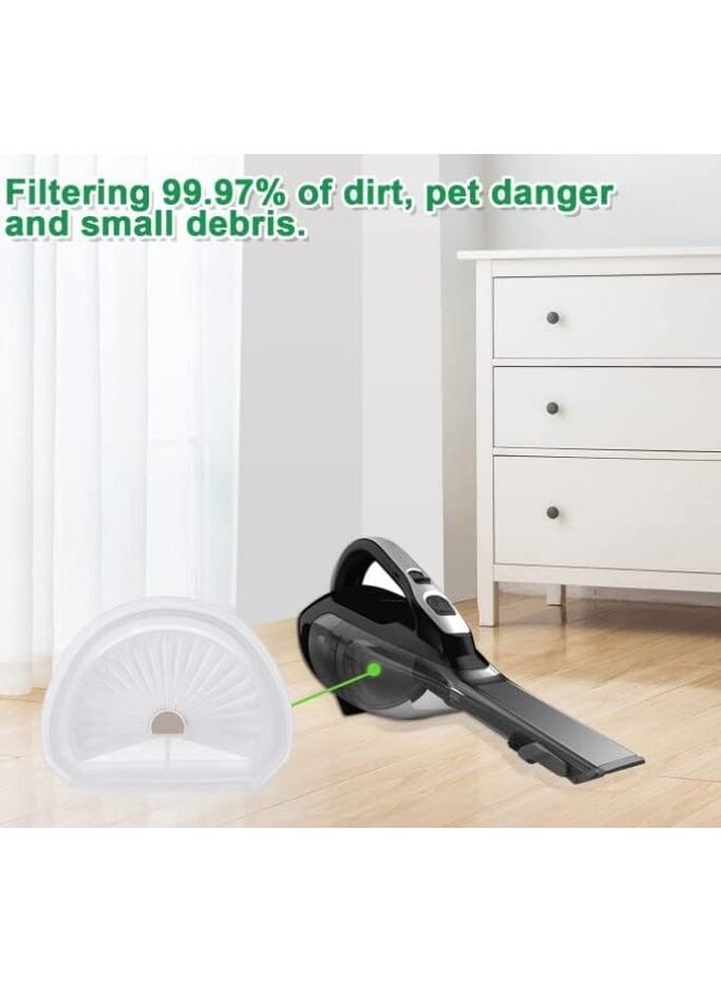 LAMAY 4 Pack VLPF10 Replacement Filters Compatible with Black and Decker Hand Vacuum for HLVA320J, HLVA315J62, HLVA325JP07, HLVA325BP07, Compare to Part #VLPF10 - Image 5