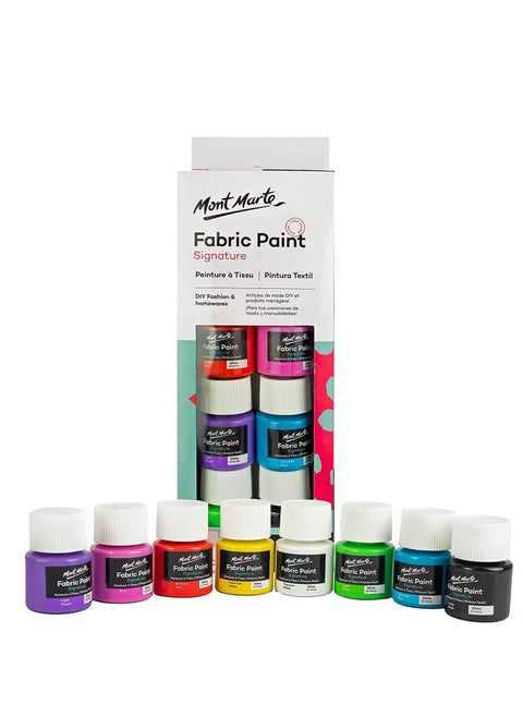 8-Piece Signature Fabric Paint Set 20ml Content
