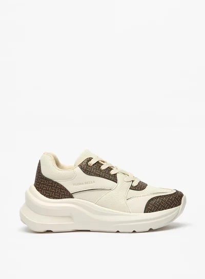 فلورا بيلا من شو إكسبرس Women's Panelled Sneakers with Lace-Up Closure