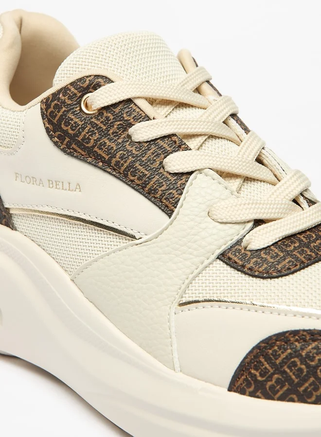 فلورا بيلا من شو إكسبرس Women's Panelled Sneakers with Lace-Up Closure