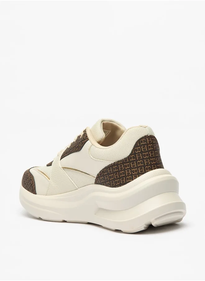فلورا بيلا من شو إكسبرس Women's Panelled Sneakers with Lace-Up Closure