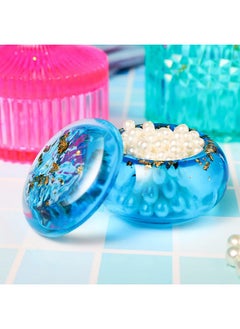 Patelai 3 Pcs Resin Jar Mould With Lids Silicone Storage Box Mould Jewelry Box Epoxy Resin Mould 3D Vintage Crown Jar Mould For Diy Resin Crafts Jewelry Trinket Container Soap Candle Trinket Making  - Image 3