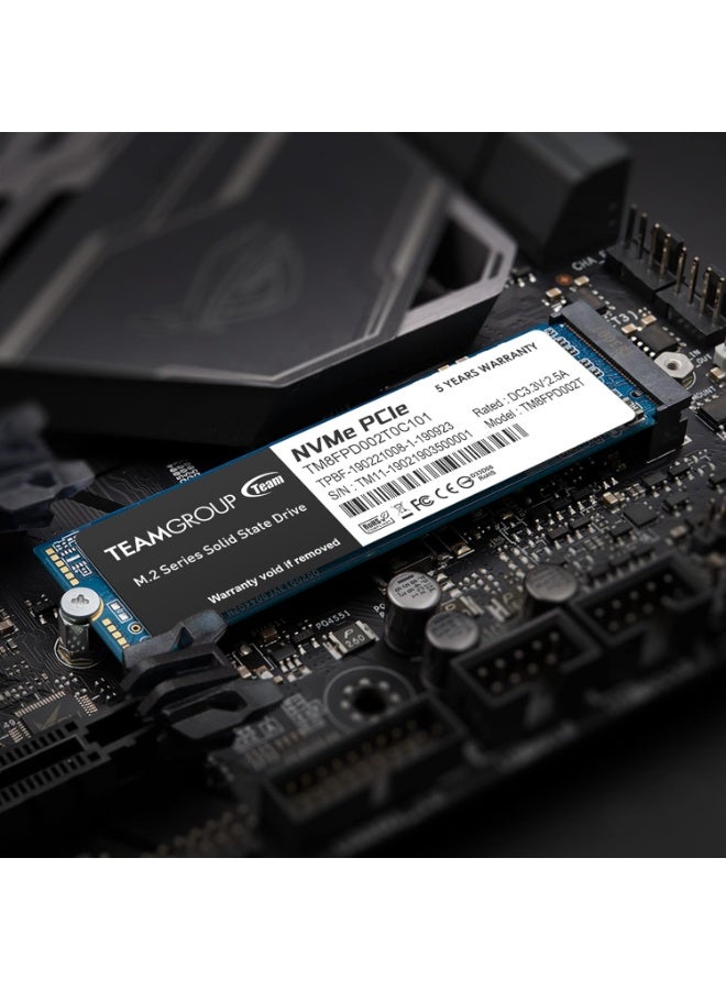 TEAMGROUP MP33 256GB SLC كاش 3D NAND TLC NVMe 1.3 PCIe Gen3x4 M.2 2280 SSD داخلي سرعة القراءة/الكتابة تصل إلى 1600/1000 ميجابايت/ثانية للابتوب وكمبيوتر سطح المكتب TM8FP6256G0C101 - Image 3
