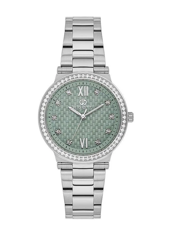 BIGOTTI Bigotti - Raffinato Women Watch | Stainless SteelBrass Case | Analog | Round Dial | Mineral Glass | Japanese Quartz | Water Resistant 30 Meters