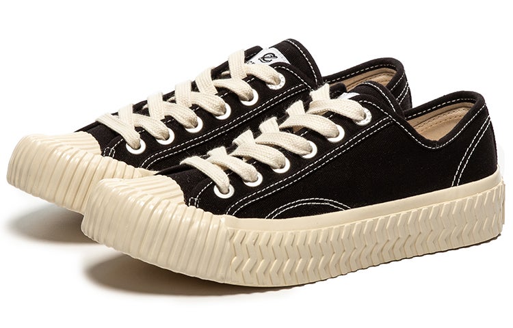 Excelsior Cookies Shoes Classic Collection Low top Platform Canvas Shoes Unisex Carbon Black - Image 2