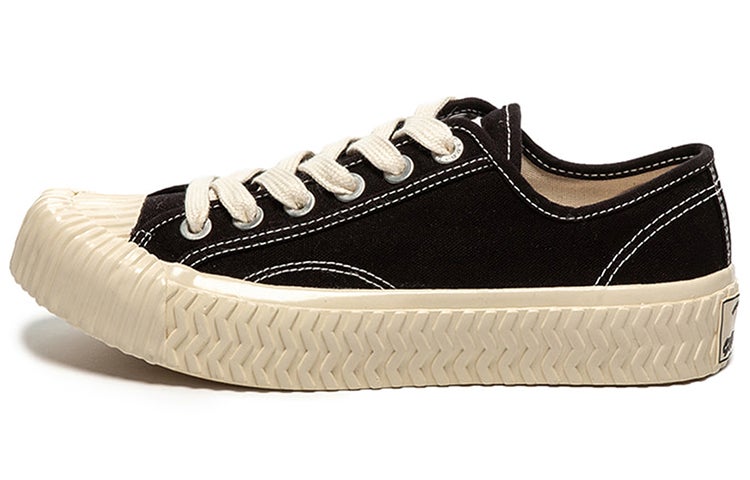 Excelsior Cookies Shoes Classic Collection Low top Platform Canvas Shoes Unisex Carbon Black - Image 1