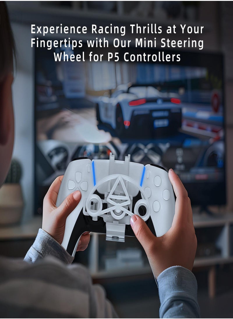 إيه آن د دبليو عجلة قيادة صغيرة لوحدة تحكم PS5 – ملحق سباق لعشاق الألعاب ومحبي ألعاب السباقات  - Image 2