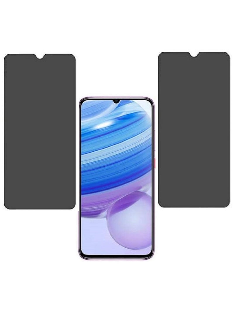 Super 2 Pieces Tempered Glass Screen Protector Anti-Spy Privacy Designed For Xiaomi Redmi 10X 5G Full Screen Coverage And Bubble Free - Image 1