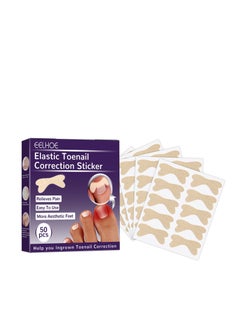 EELHOE Toenail Correction Patch Ingrown Nail Correction Repair Patch Repair Toe 50 Pcs  - Image 1